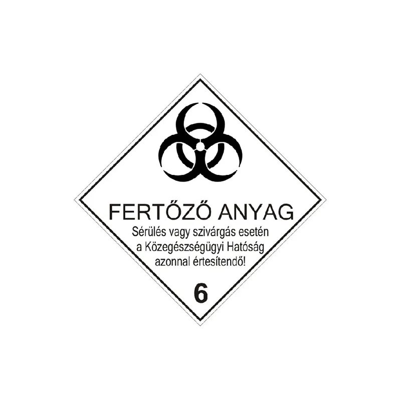 ADR fertöző anyag, magyar bárca