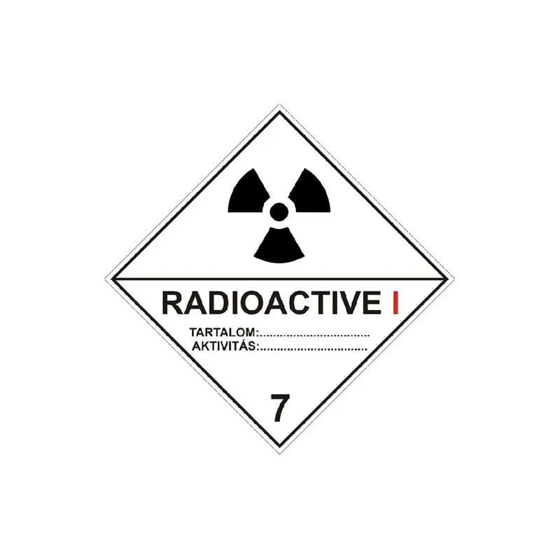 ADR radioactive I. bárca
