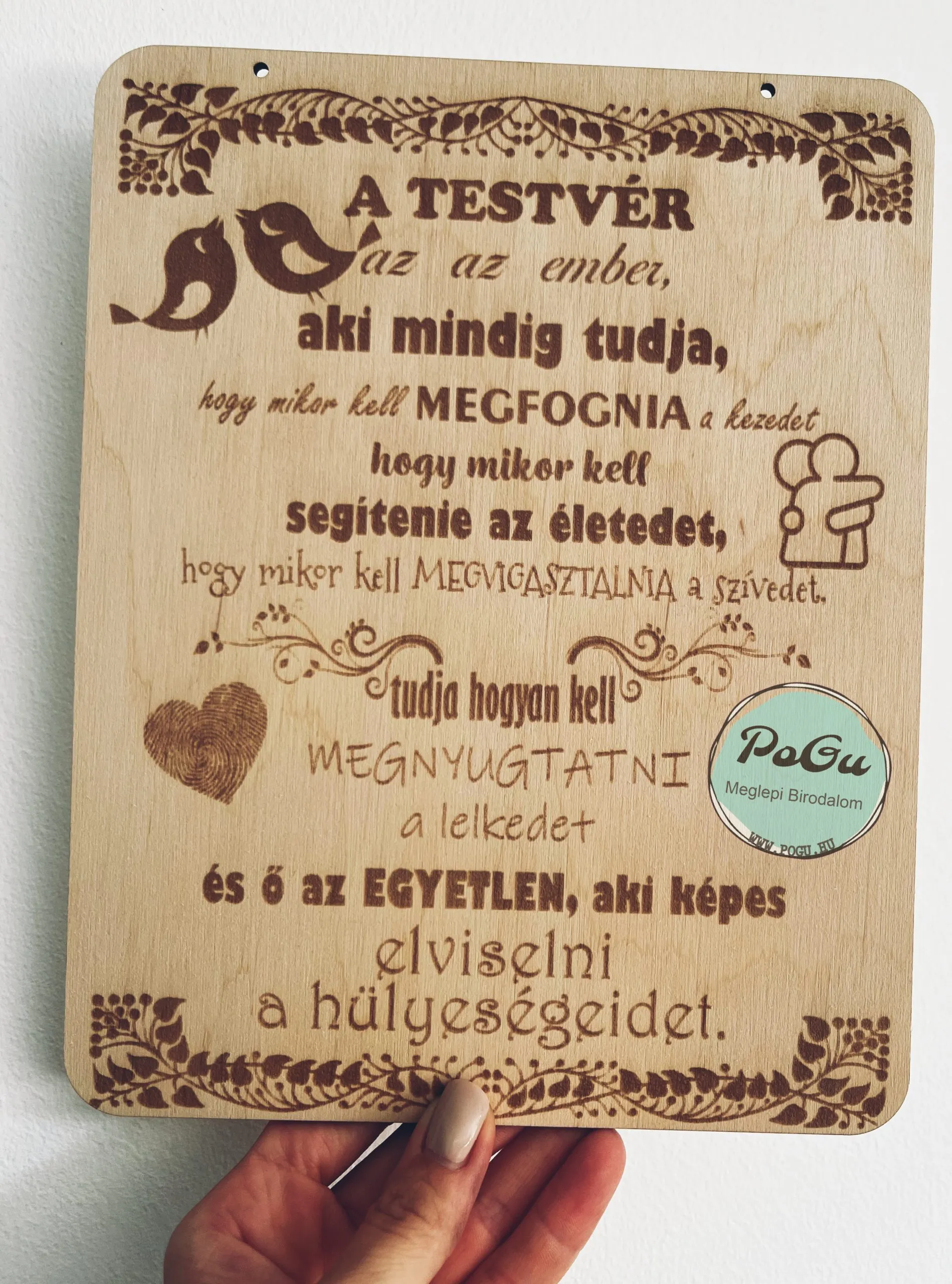 Testvérek tábla