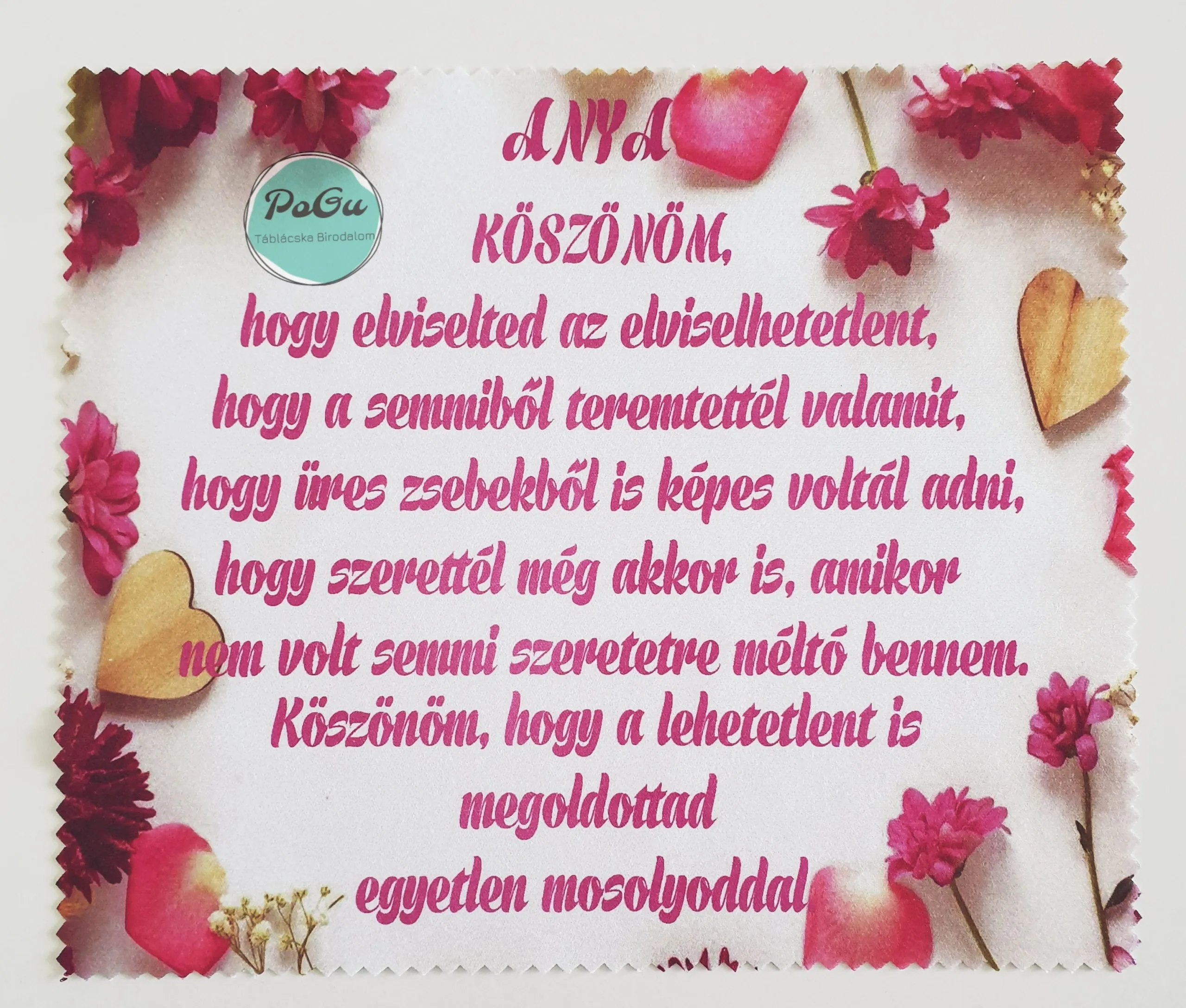 Szemüvegtörlő kendő