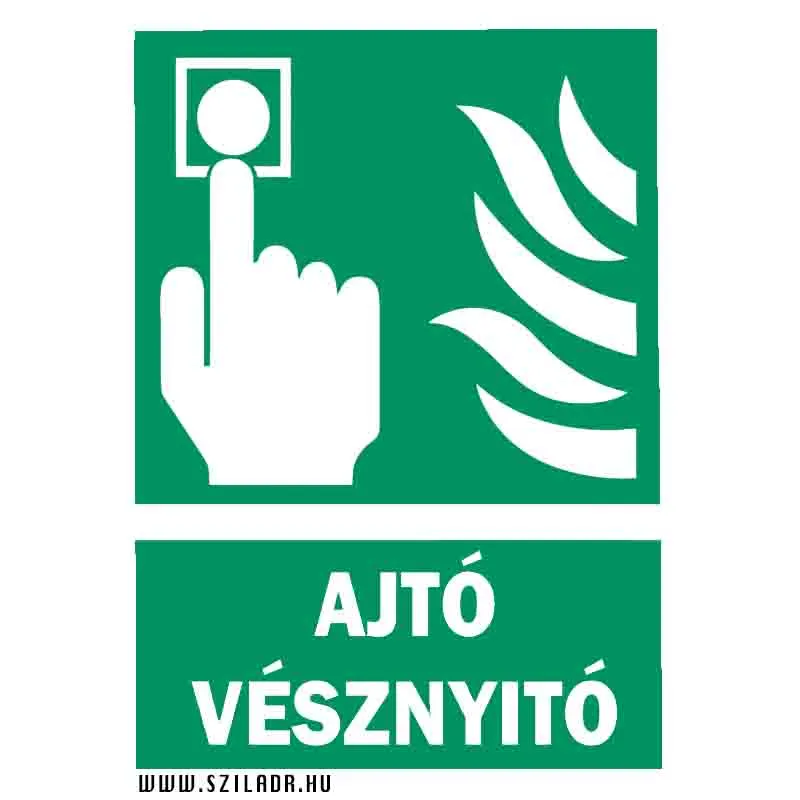 Ajtó vésznyitó tábla