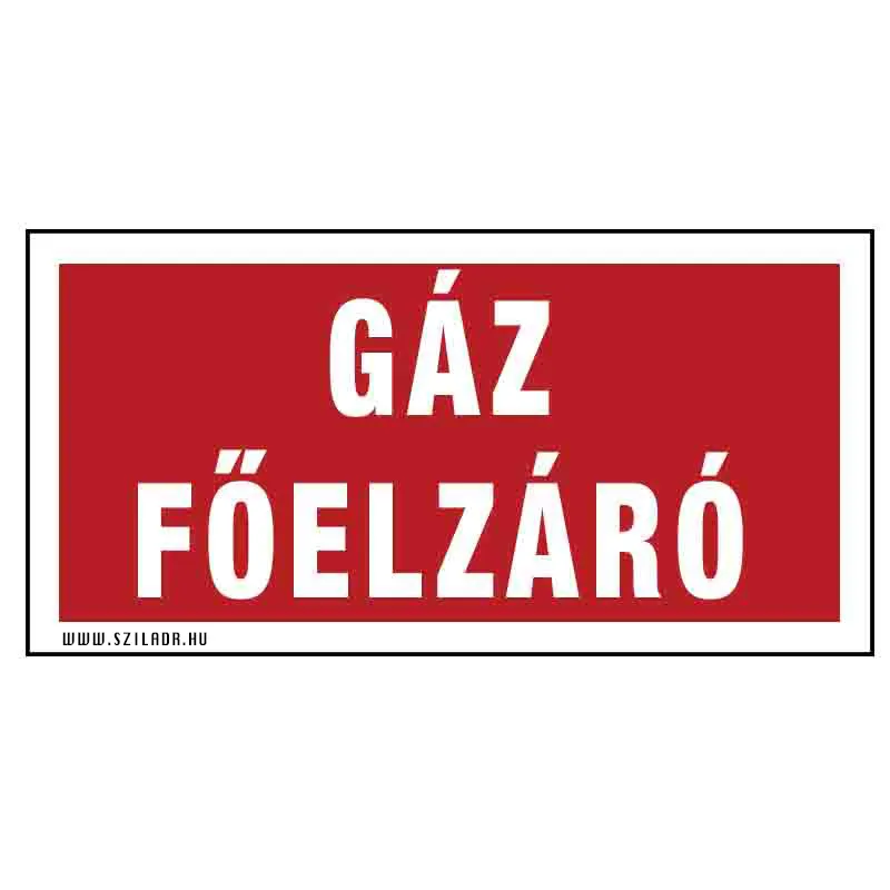Gáz főelzáró