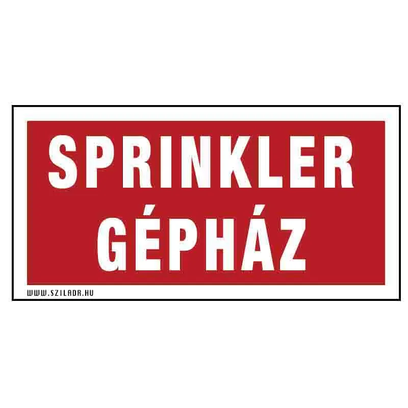 Sprinkler gépház