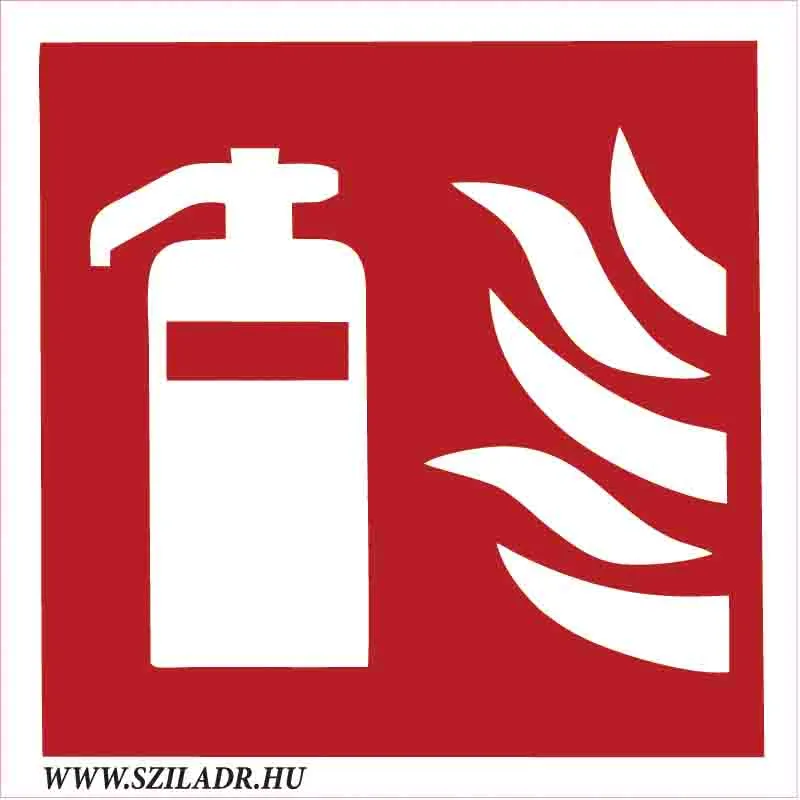 Tűzoltókészülék piktogram - utánvilágító tábla